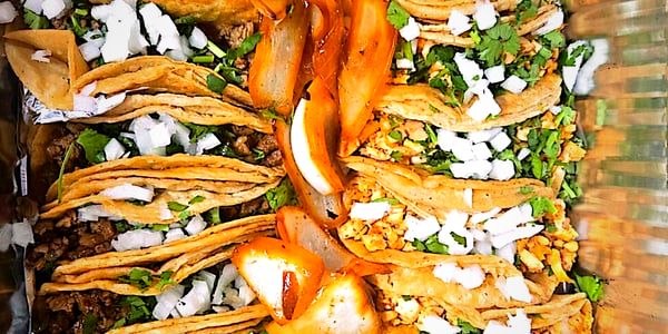 Tray of 25 street tacos